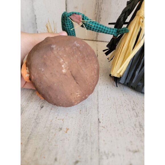 Halloween witch jack-o'-lantern scarecrow vintage Unique home decor - Picture 10 of 10